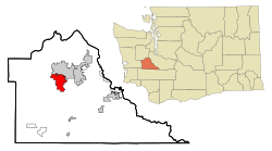 Thurston County Washington Incorporated and Unincorporated areas Tumwater Highlighted